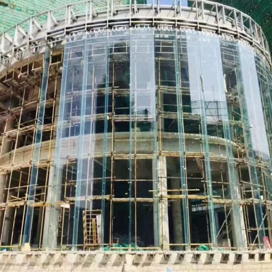 Übergroße Jumbo-Größe/gehärtetes/gebogenes/laminiertes Glas für Einkaufszentrum/Projektgebäudefassade